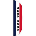 "USED CARS" 3' x 12' Stationary Message Flutter Flag